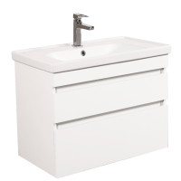 Меблі Вінтаж (білий глянець) 80 см з умивальником Frame (консольні)