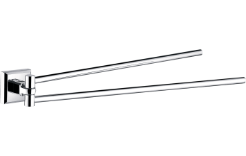 Рушникотримач подвійний динамічний Леонардо 9931