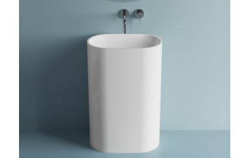 Умивальник UM 0533 FS 565С TOP-SOLID білий мат MARMITE