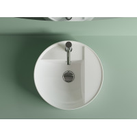 Умивальник UM 0509 С 400С ROUND cніжно білий MARMITE