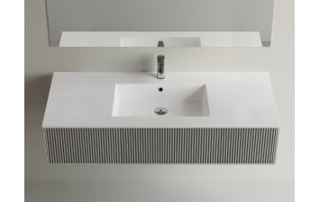 Умивальник LAURETTA NEW 1200C поверх. чорна (1200х500х150мм) MARMITE