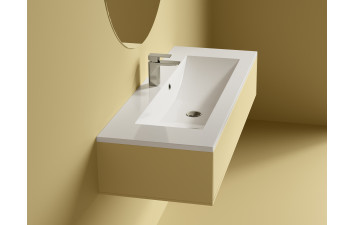 Умивальник YRSA 1200C поверх. біла (1200х450мм) MARMITE